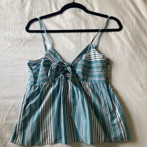 Madewell Tie-Front Keyhole Cami Top